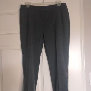 Grey & Blue Checkered Trousers
